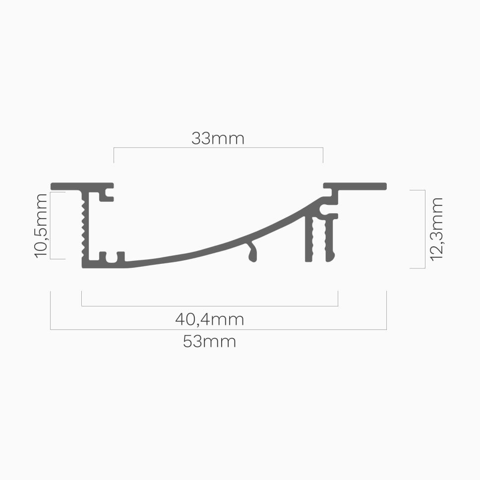 200cm langes LED Alu Profil zum Einlassen, eloxier, 24,00 €