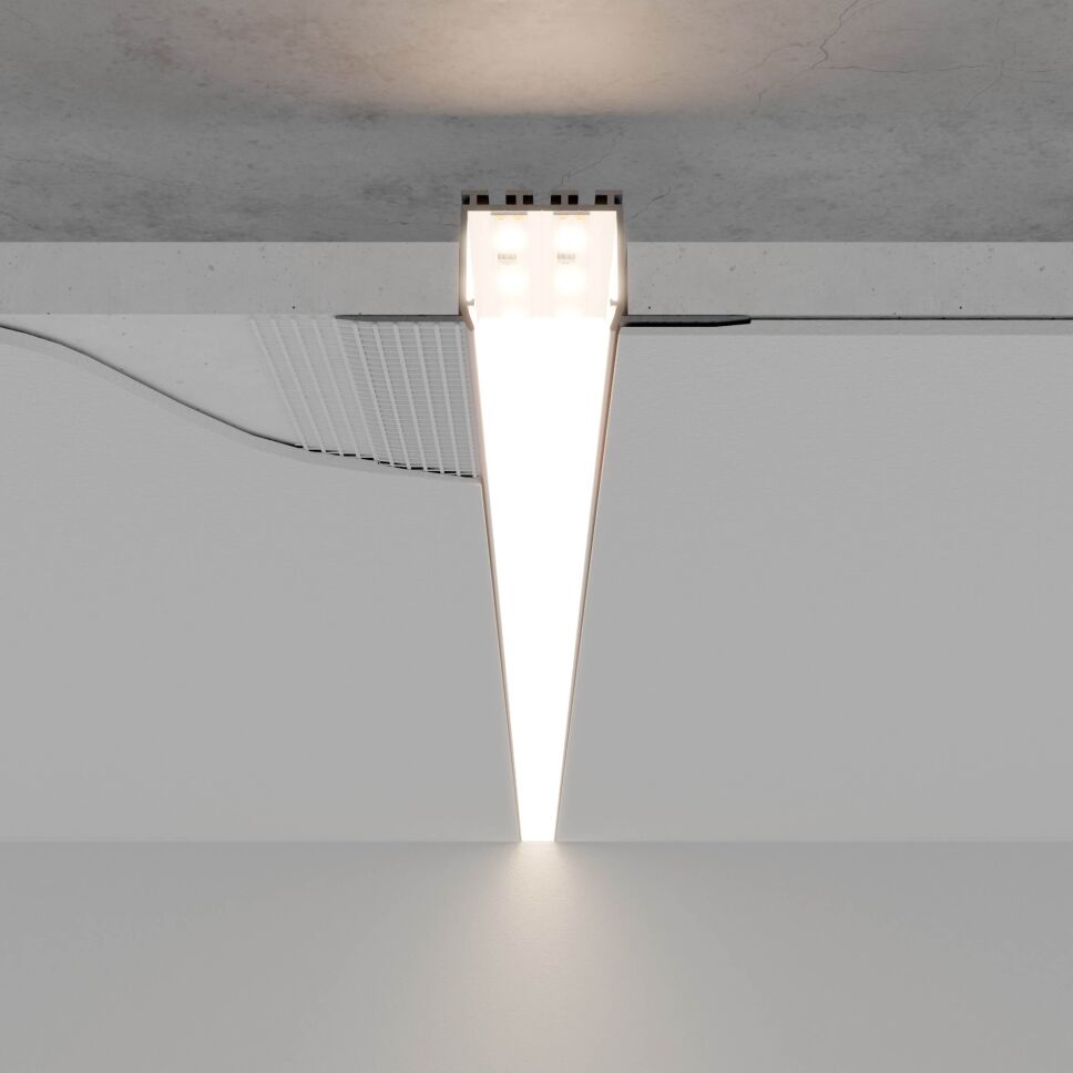 geriffeltes LED Alu Einlassprofil zum Verputzen, 5, 6,50 €