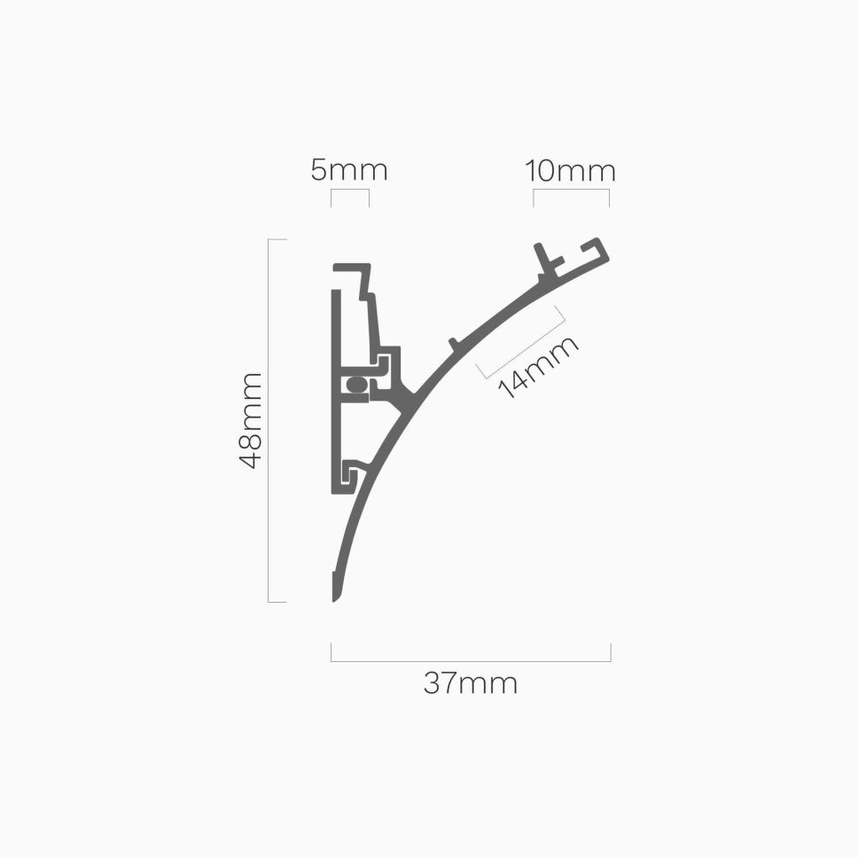 LED Alu Profil WERKIN eloxiert, 300cm ohne Abdecku, 63,00 €