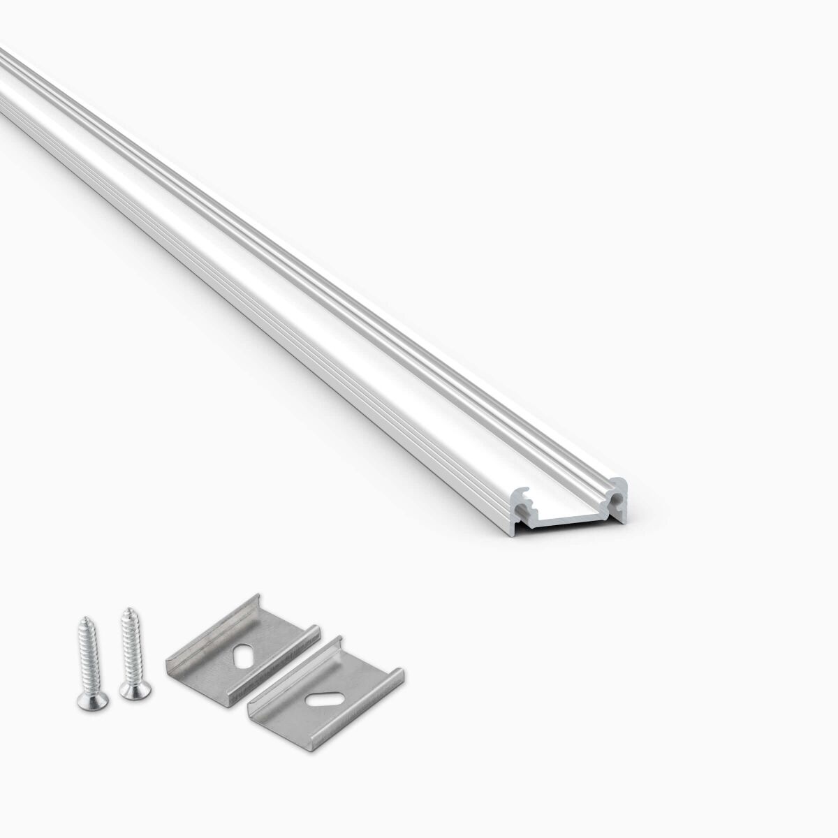 LED Alu Leiste für LED Strips, RAL9003 weiß, 100cm, 13,00 €
