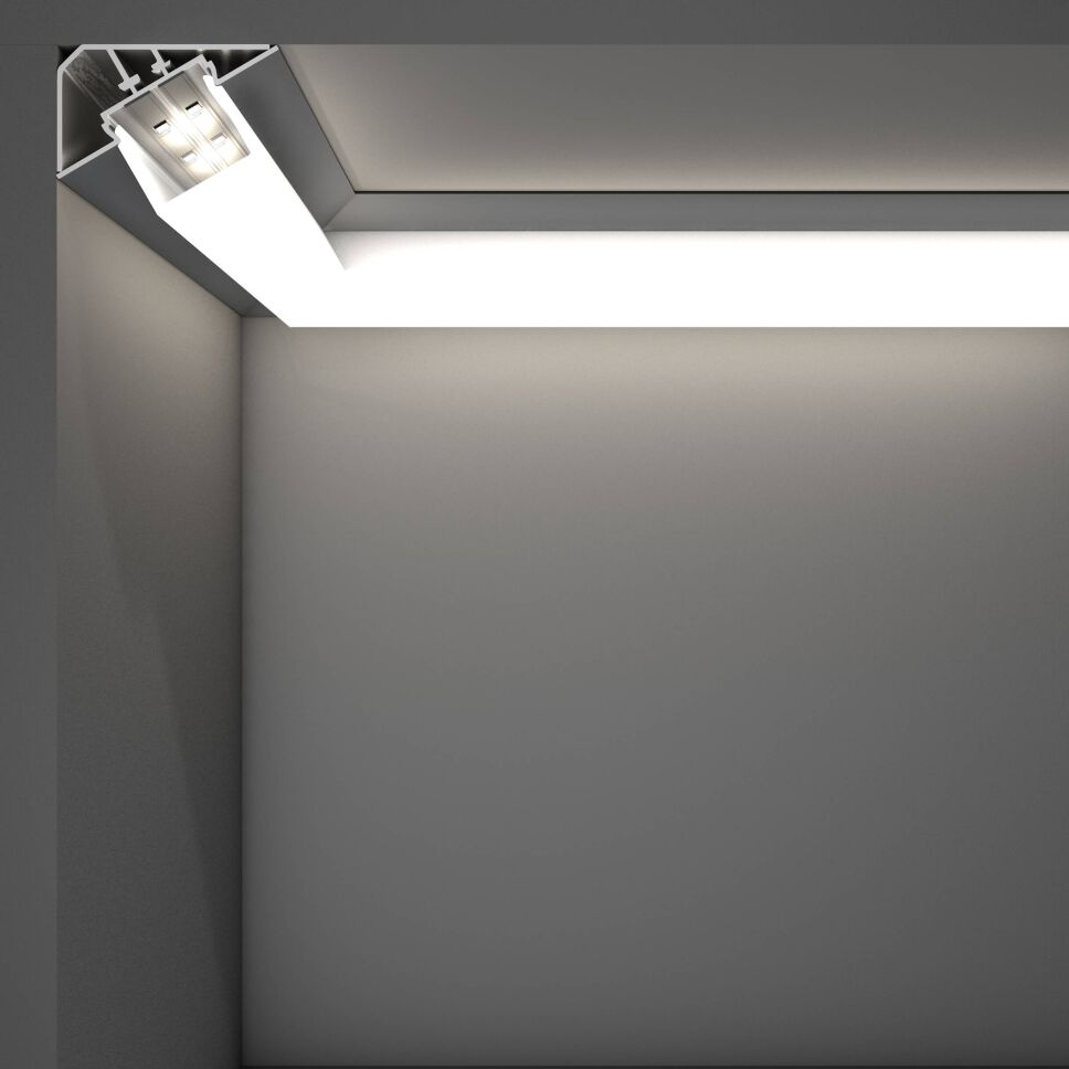 Anwendung LOC-E, Beleuchtung einer Arbeitsfläche umlaufend aus der Ecke heraus