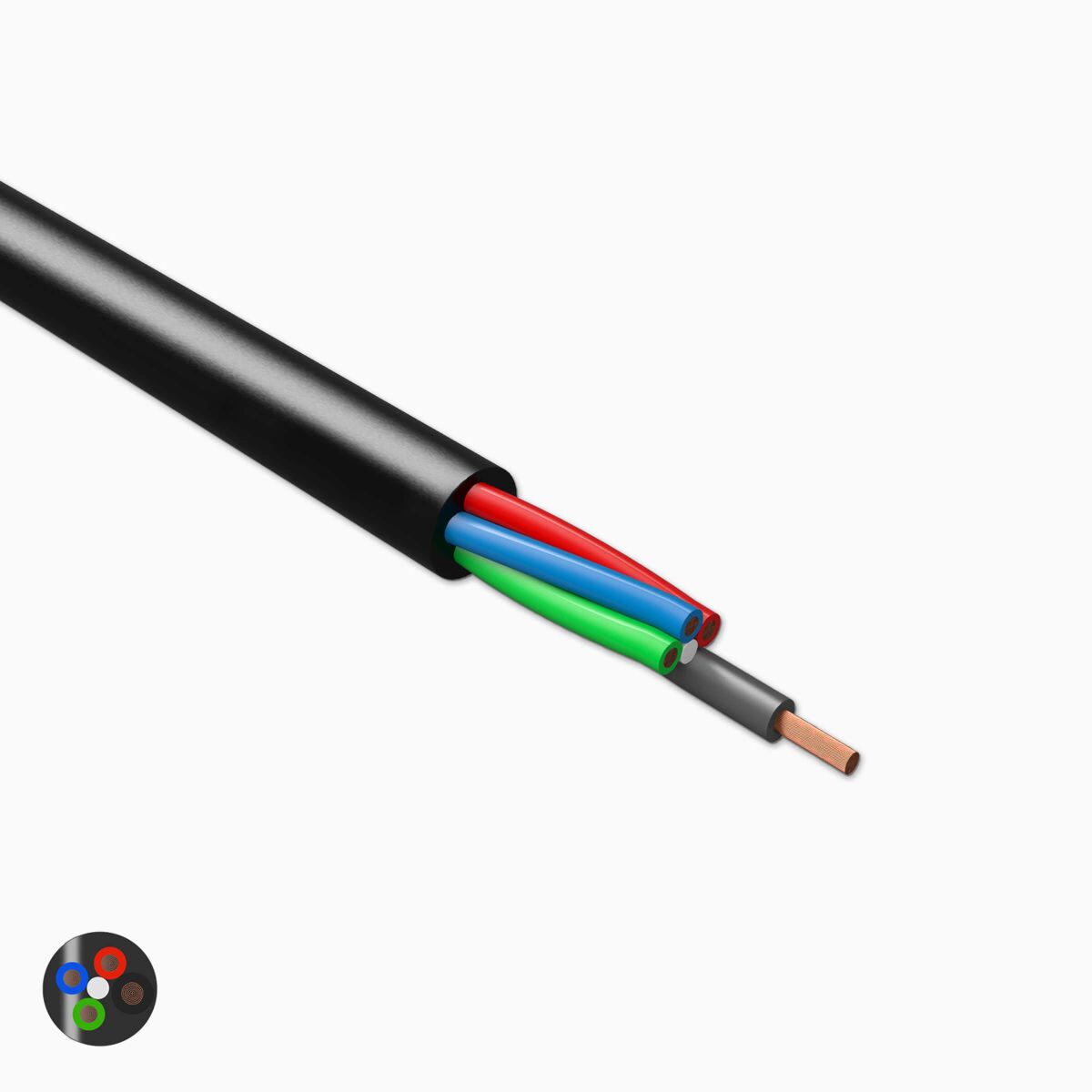 RGB LED Kabel, farblich kodiert speziell für RGB S, 3,20 €