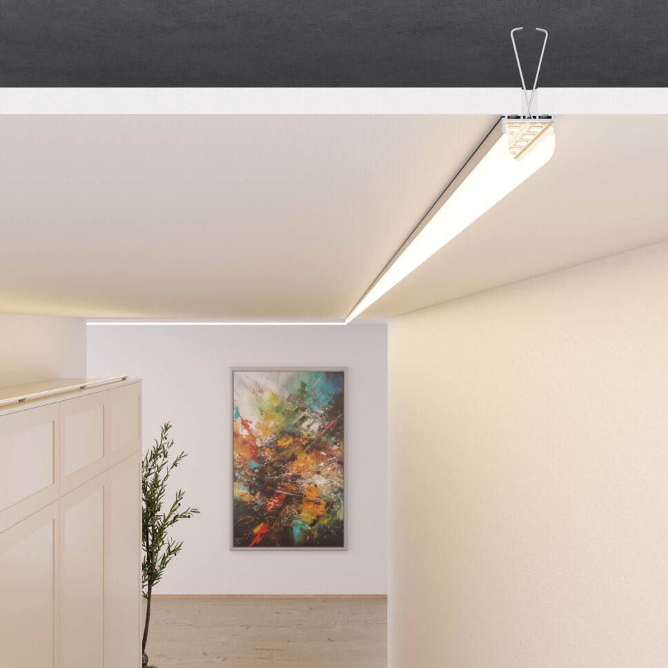 LED Profil zum Verbau v. LED Strips mit runder Abd, 45,80 €