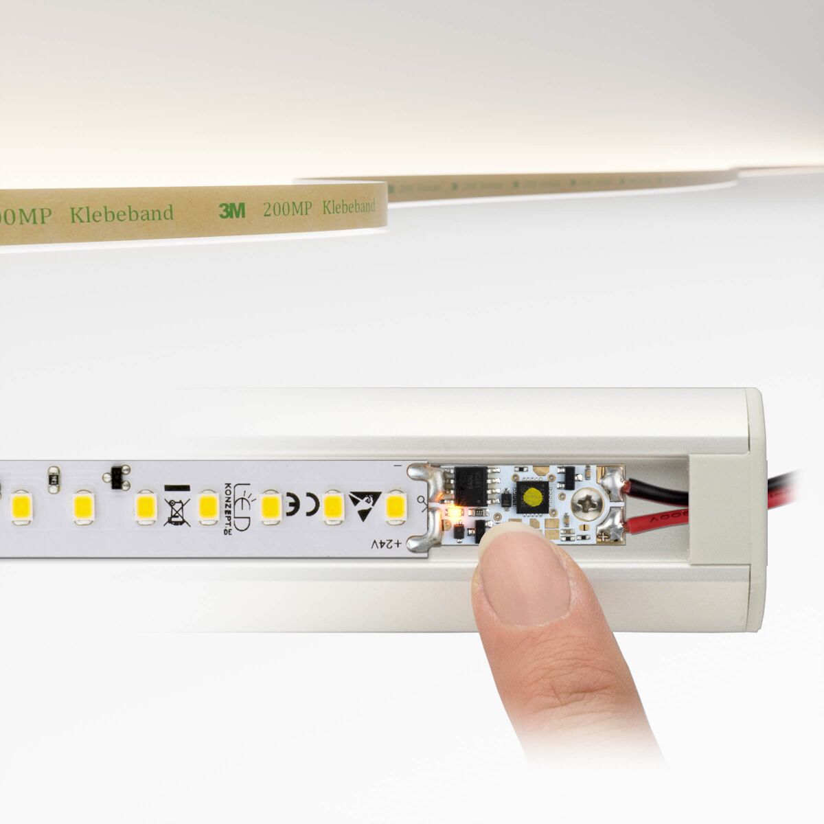IC LED Streifen 24V neutralweiß 23W/m, 250cm, mit , 128,30 €