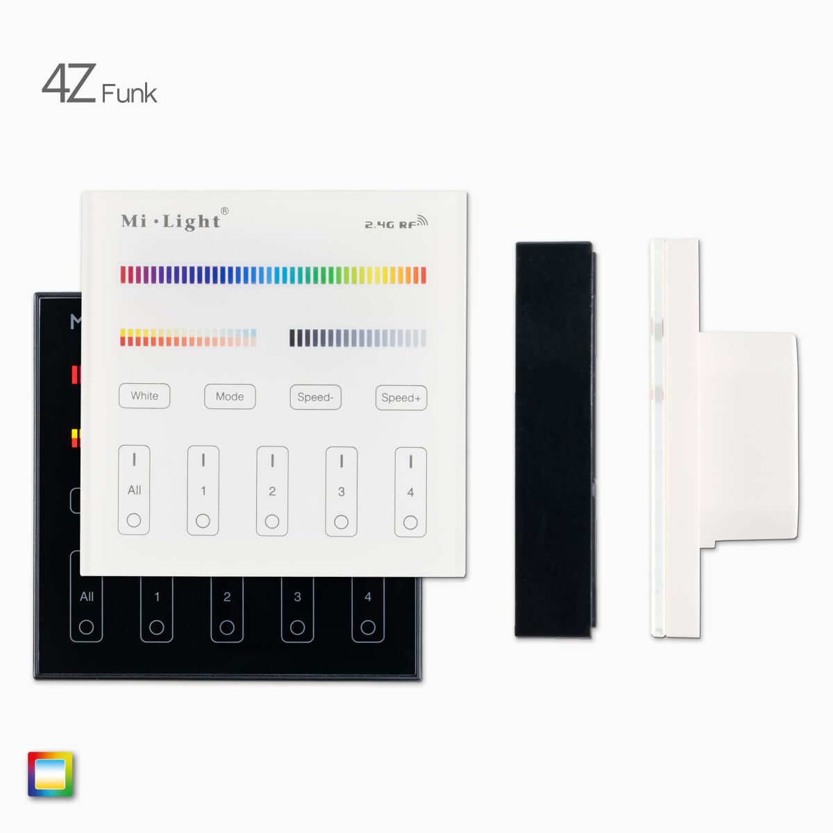4-Zonen Funk Wandsteuerung für RGBCCT LED Strips, 29,99 €