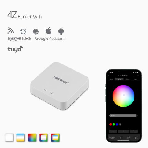 Produktbild der 4Z Wifi Schnittstelle zur Steuerung des RGB+CCT LED Funk Controllers über Smartphone und Tablet