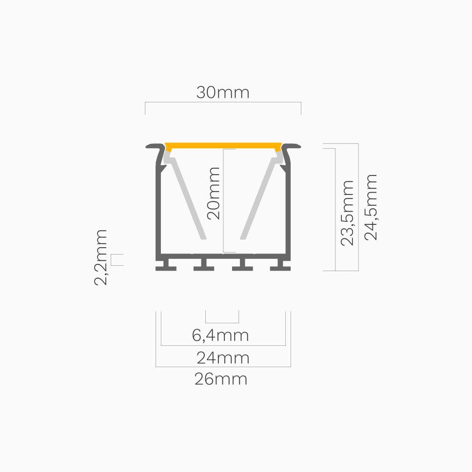 Eckverbinder für LED Alu Profil LOKOM 90 Grad, 17,90 €