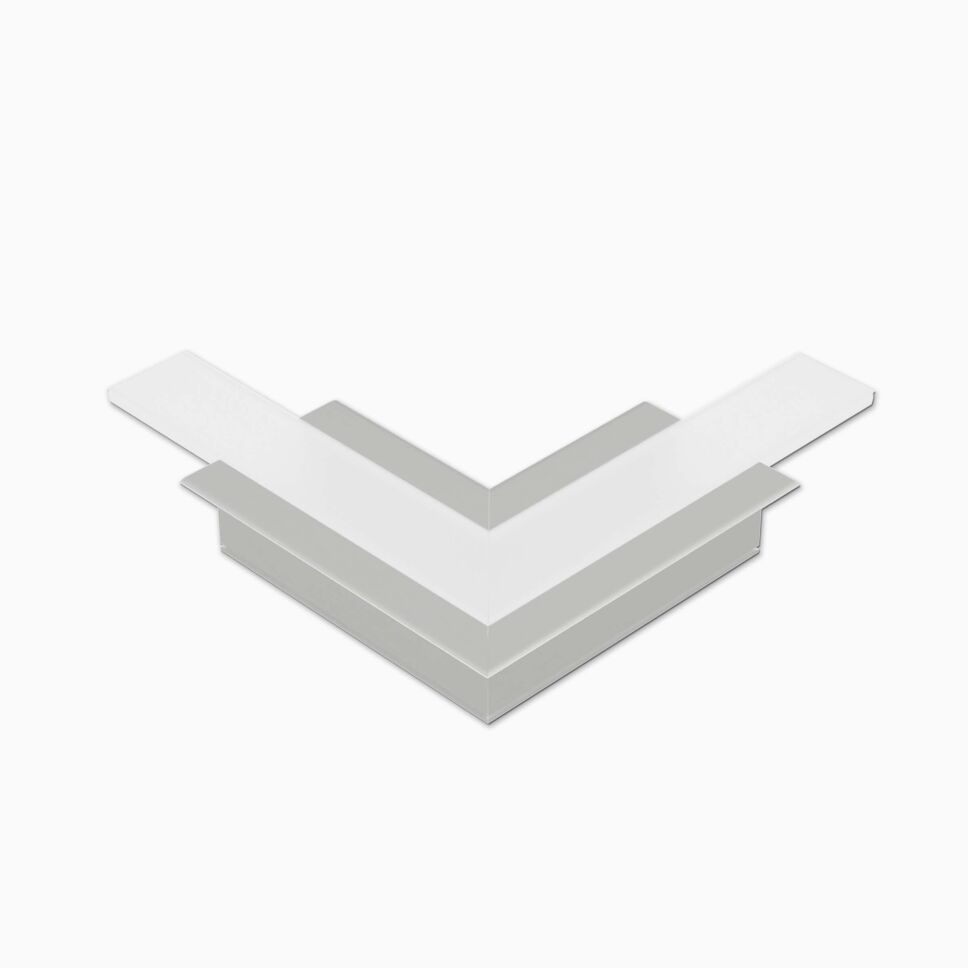 90° Ecke mit matt opaler Abdeckung für Alu Profil , 17,90 €