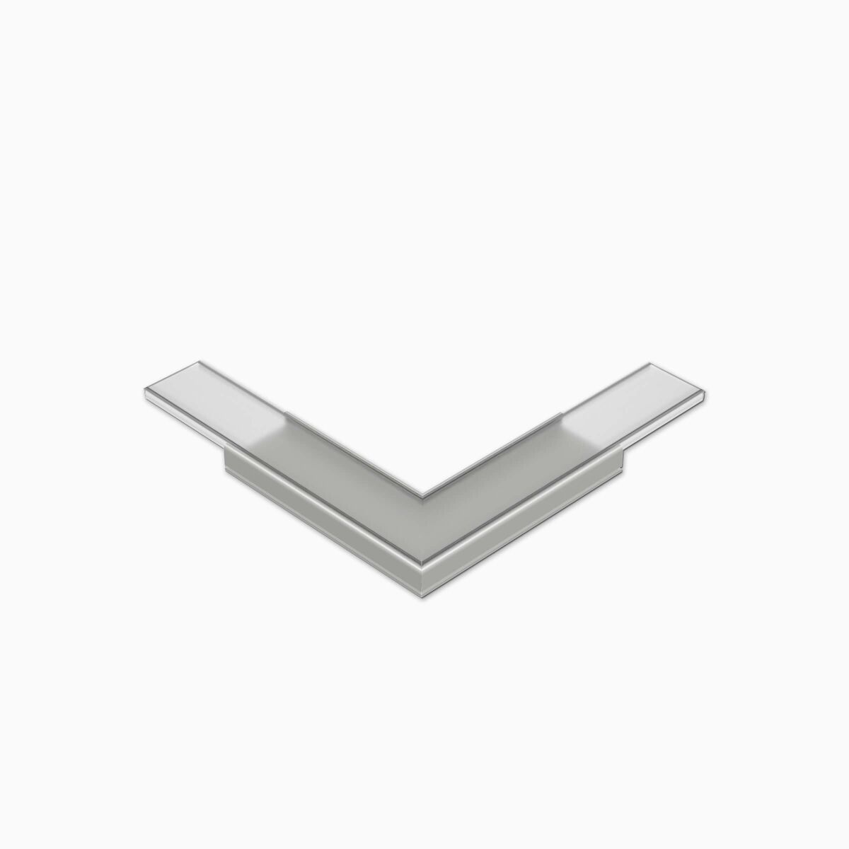 Ecklösung 90° für Alu Profil GIZA, Abdeckung satin, 17,90 €