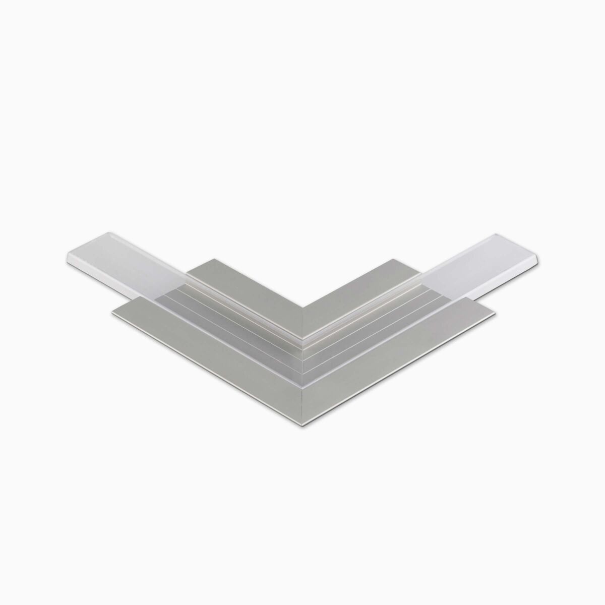 Fertig-Ecke für Alu Profil OPAC mit klarer Abdecku, 17,90 €