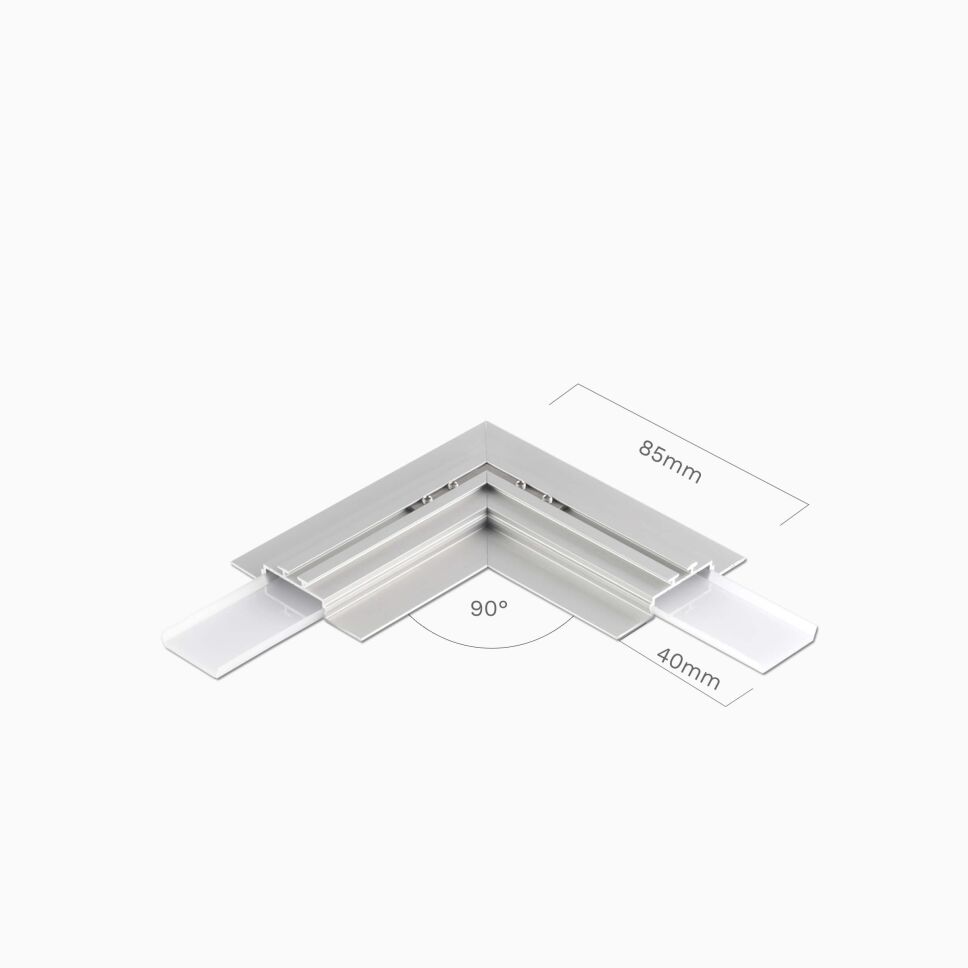 Fertig-Ecke für Alu Profil OPAC mit Abdeckung matt, 17,90 €