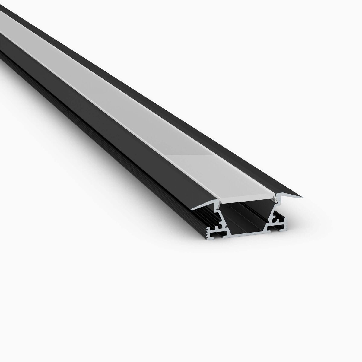 LED Alu Deckenprofil in schwarz, opale Abdeckung, , 15,45 €