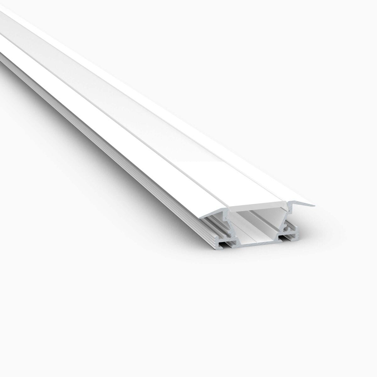 LED Alu Einlass-Profil in weiß mit weiß opaler Abd, 15,45 €