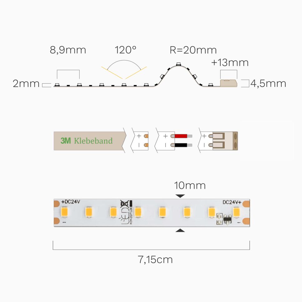 LED Streifen 800cm lang mit 2700K passend für Wohn, 159,60 €