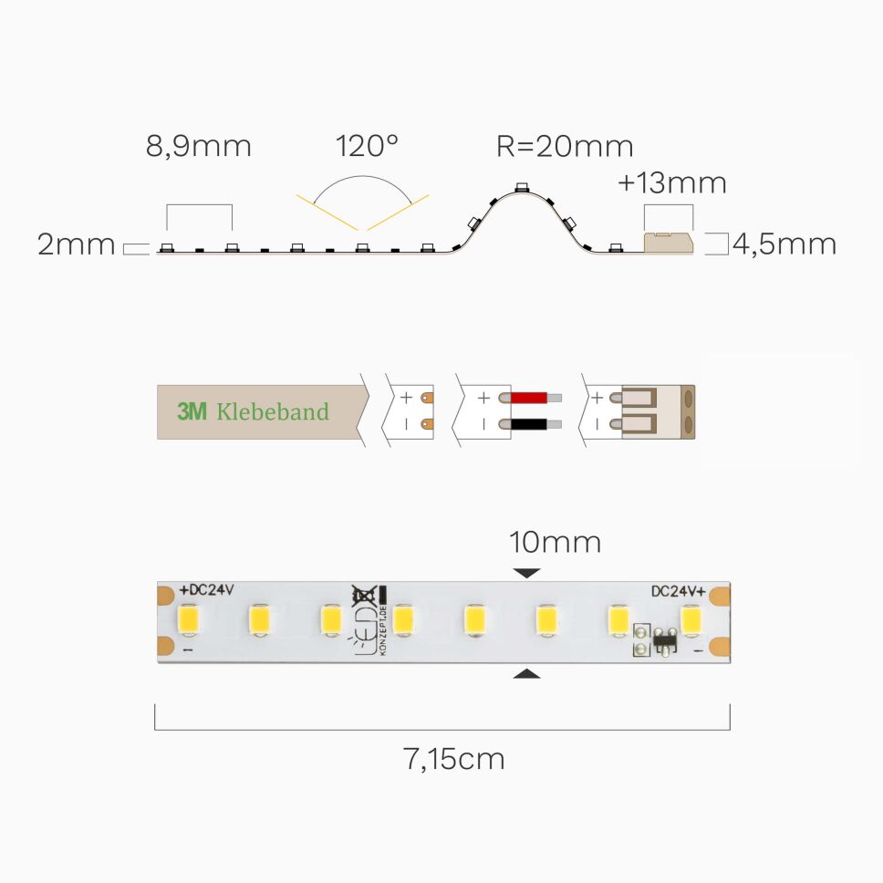 gereglter 6m langer LED Streifen mit 24V u. neutra, 122,25 €