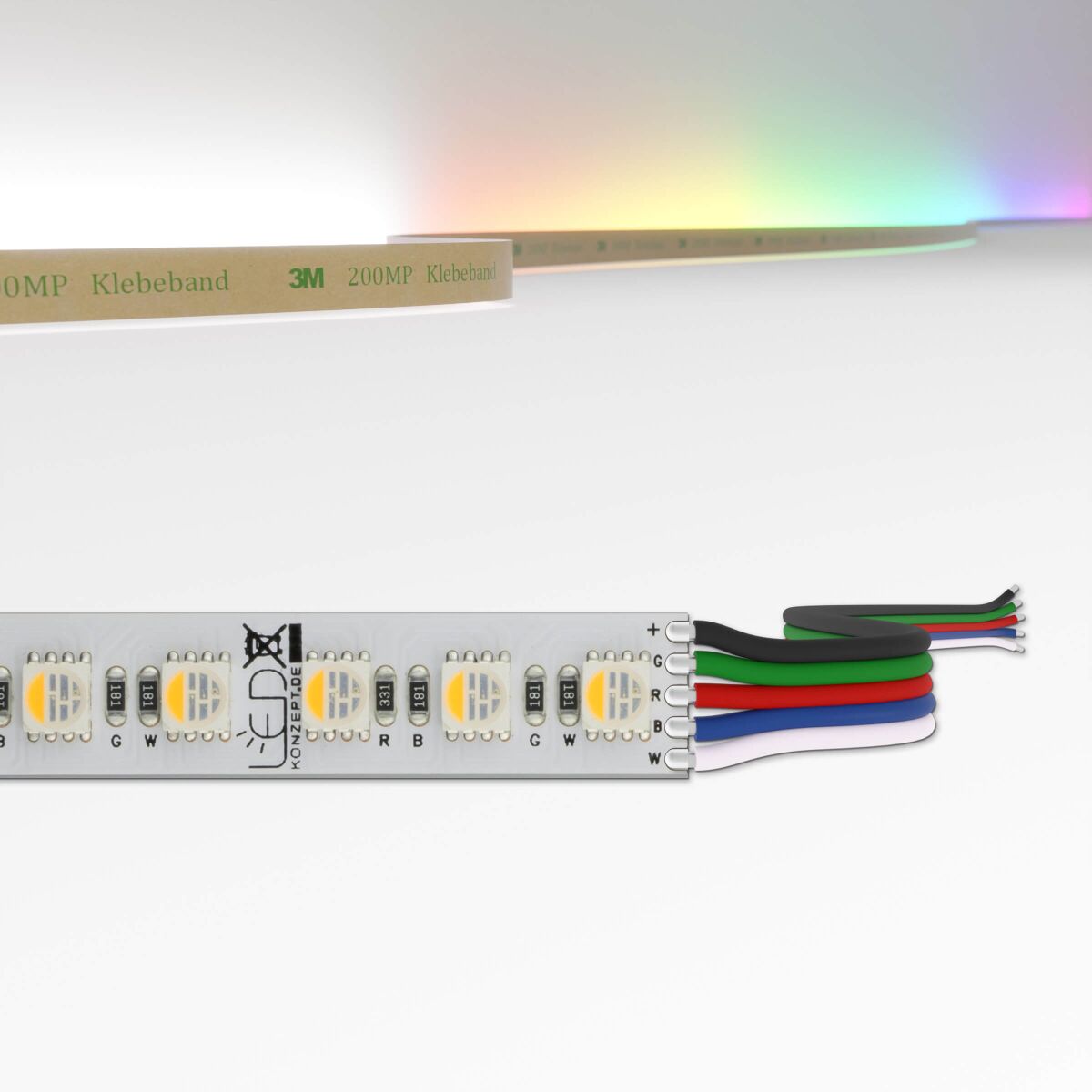 RGBW LED Strip mit neutralweiß 4200K (Tageslicht),, 32,00 €