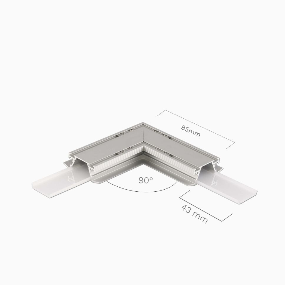 fertige Ecke für LED Alu profil MOZEL mit Abdeckun, 17,90 €