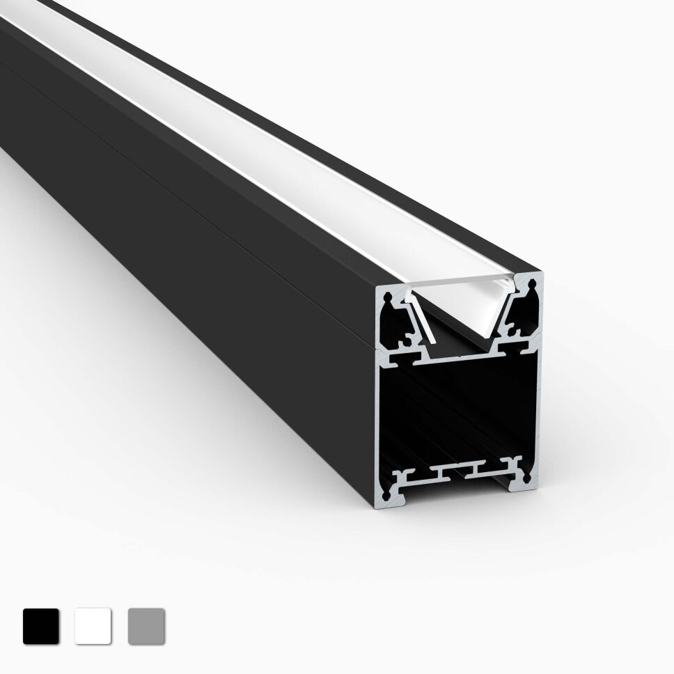 Produktbild vom zweiteiligen LED Alu Profils APNT mit eloxierter Oberfläche