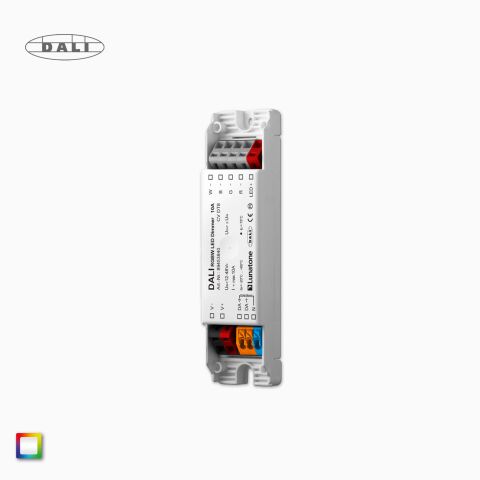 DALI RGBW LED Controller 10A DT8 89453840 von Lunatone, kompakte Bauart für Deckeneinwurf, Produktbild