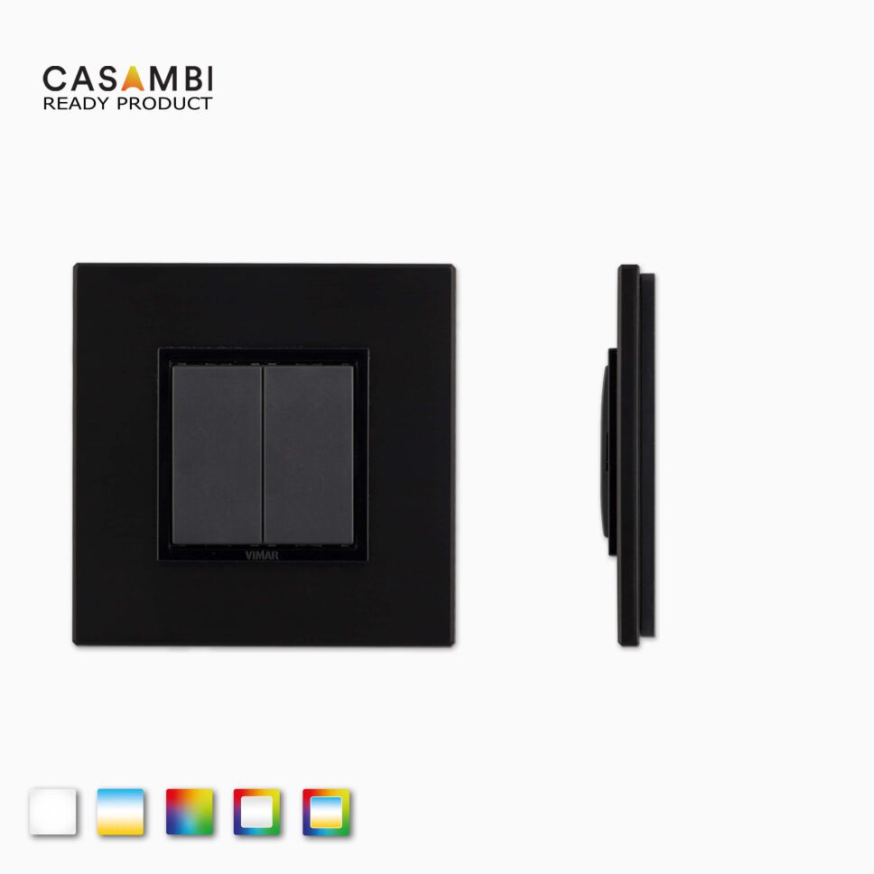 Kavaliersansicht der CASAMBI Bluetooth Wandsteuerung für CASAMBI-Module