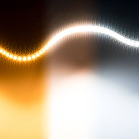 zusammengesetztes Bild der drei Leuchtfarben warmweiß, neutralweiß, kaltweiß zusammengesetzt