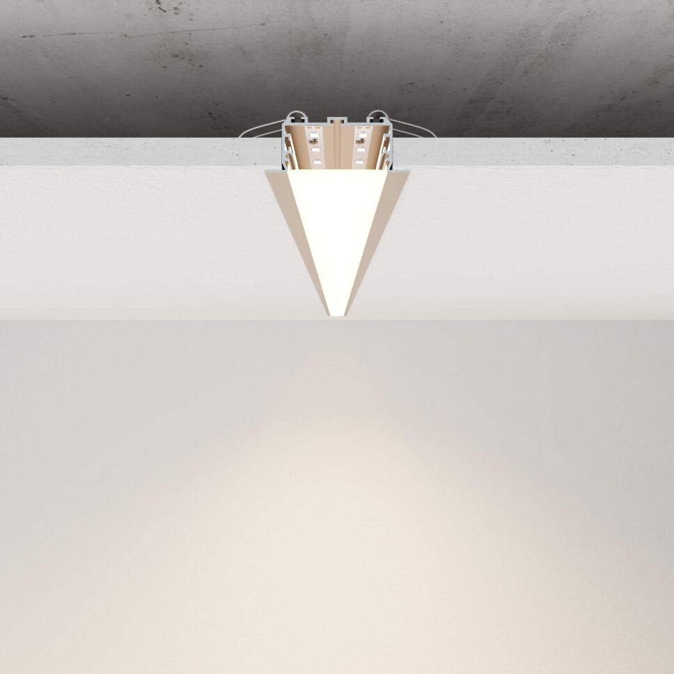 Anwendungsbeispiel vom Profil LARKO-50, im Anwendungsbeispiel ist aufgezeigt, wie das Profil im Trockenbau verbaut wird