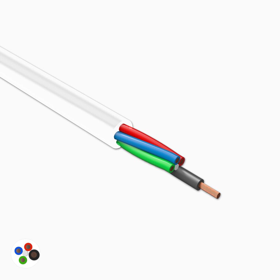 FAINCA Kabel, Niederspannungs Litzenkabel, Kabel 2 Adrig 0,33 mm², LED  Klingeldraht, Rot Schwarze 2 Poliges Kabel, Geräteverlängerungskabel für LED  Streifen und Elektrische Silikonkabel : : Baumarkt