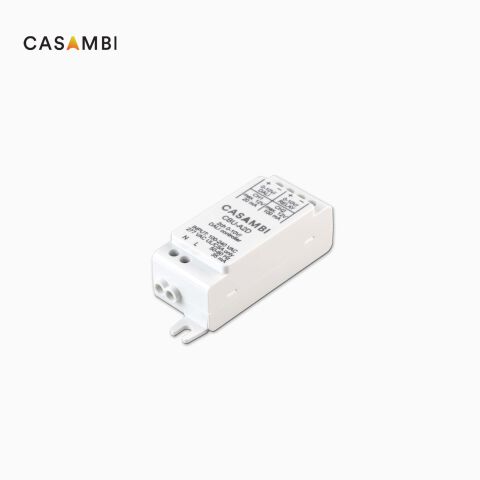 CASAMBI CBU-A2D 2-fach Netzteil-Steuerung, freigestelltest Produktbild vor grauem Hintergrund