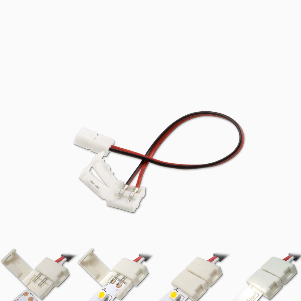 5x 5 PIN RGBW 12mm LED Stripe Verbinder Stecker Adapter Leiter Streifen Jumper 