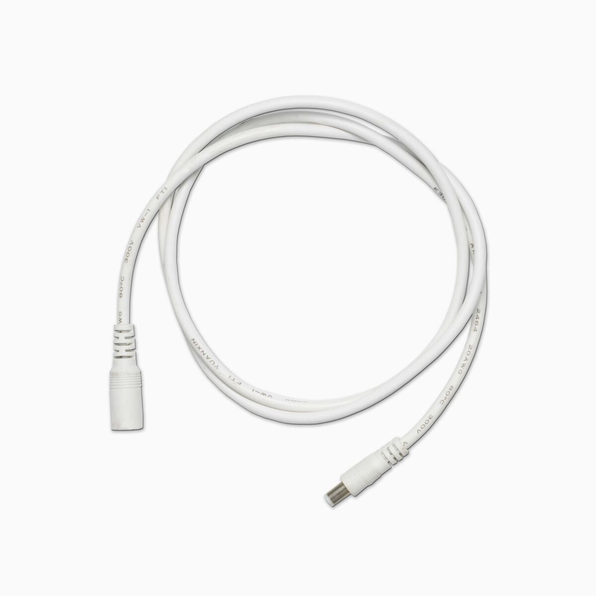 Verlängerungskabel 1m weiß, DC-Buchse, DC-Stecker, 3,90 €