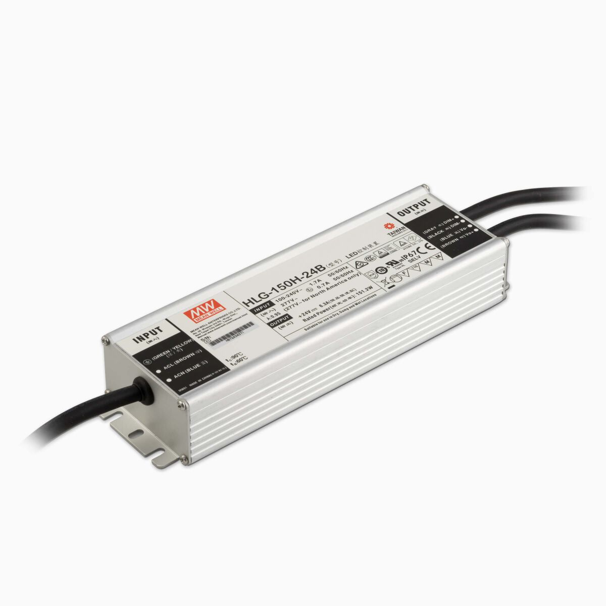 MeanWell HLG-150H-12 u. HLG-150H-24 online kaufen, 71,99 €
