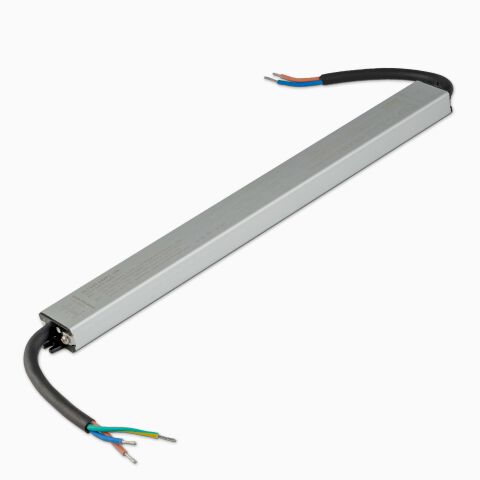 LED Netzteil mit kleiner Breite und flacher Bauweise, Schutzklasse 1 im Metalgehäuse