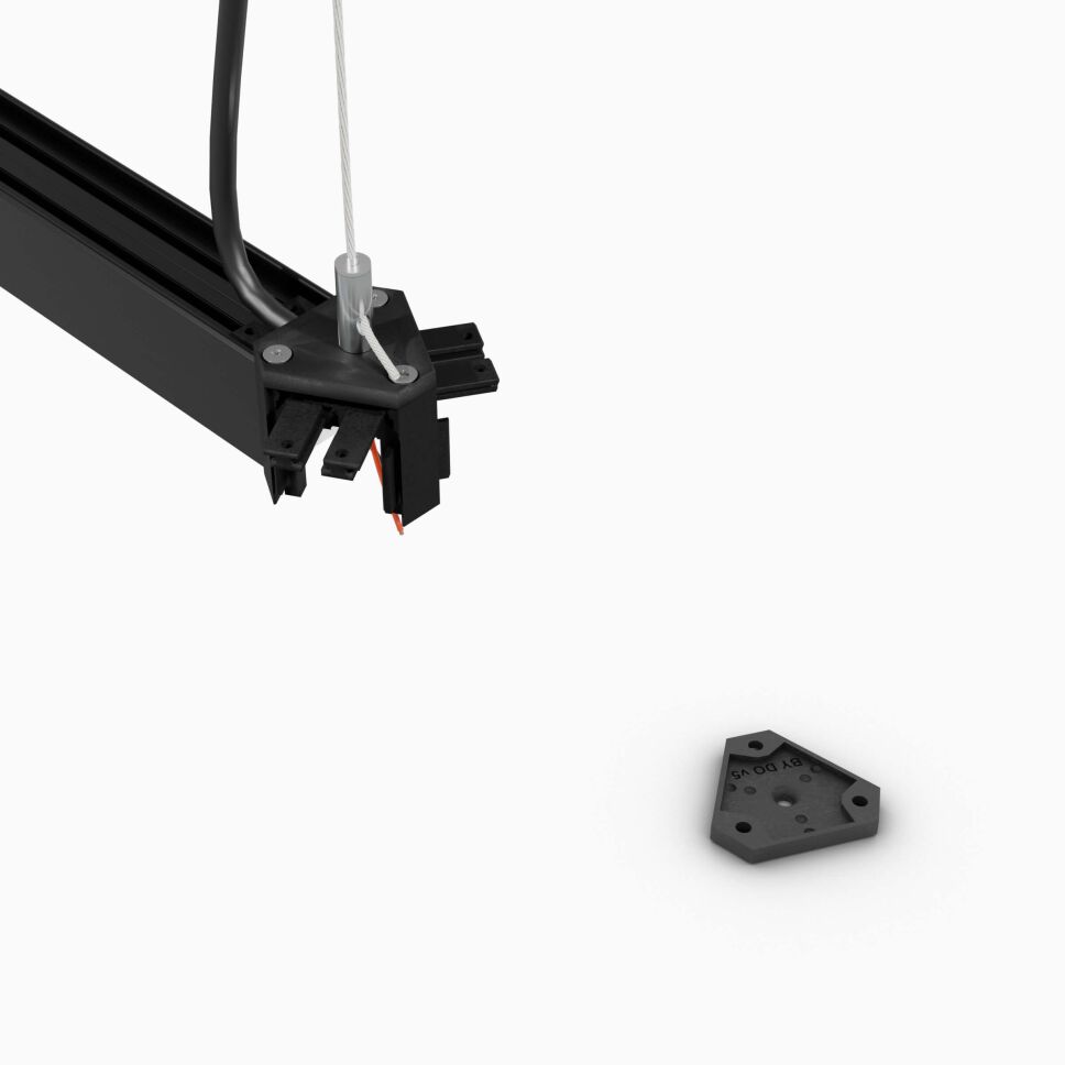 Deckel für die BY Serie der BASIC Verbinder, oben Anwendung, unten Produktbild