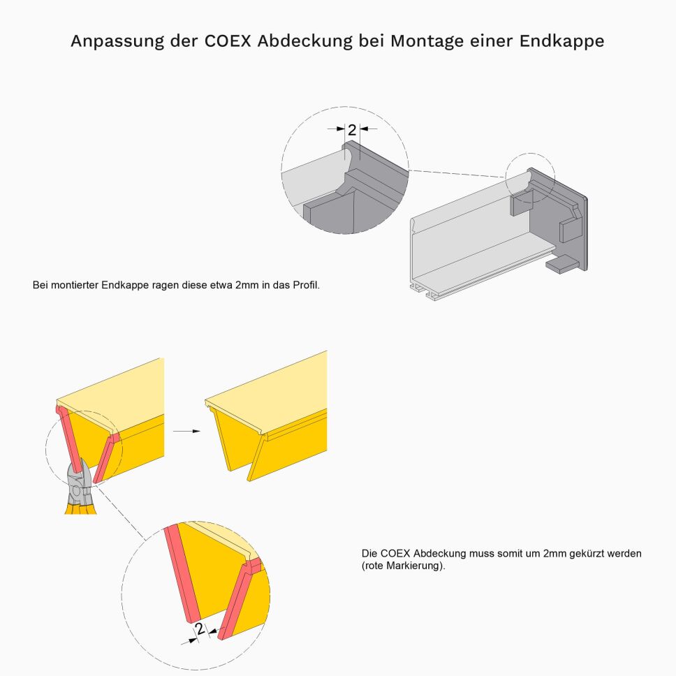 Montageanleitung COEX und Endkappen