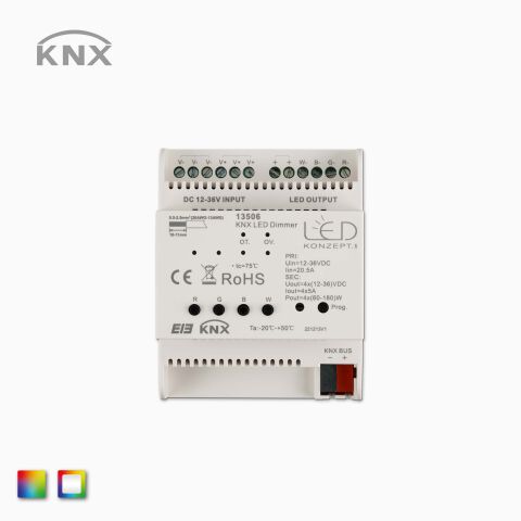 Hutschienencontroller für RGB u. RGBW KNX Steuerung, CV