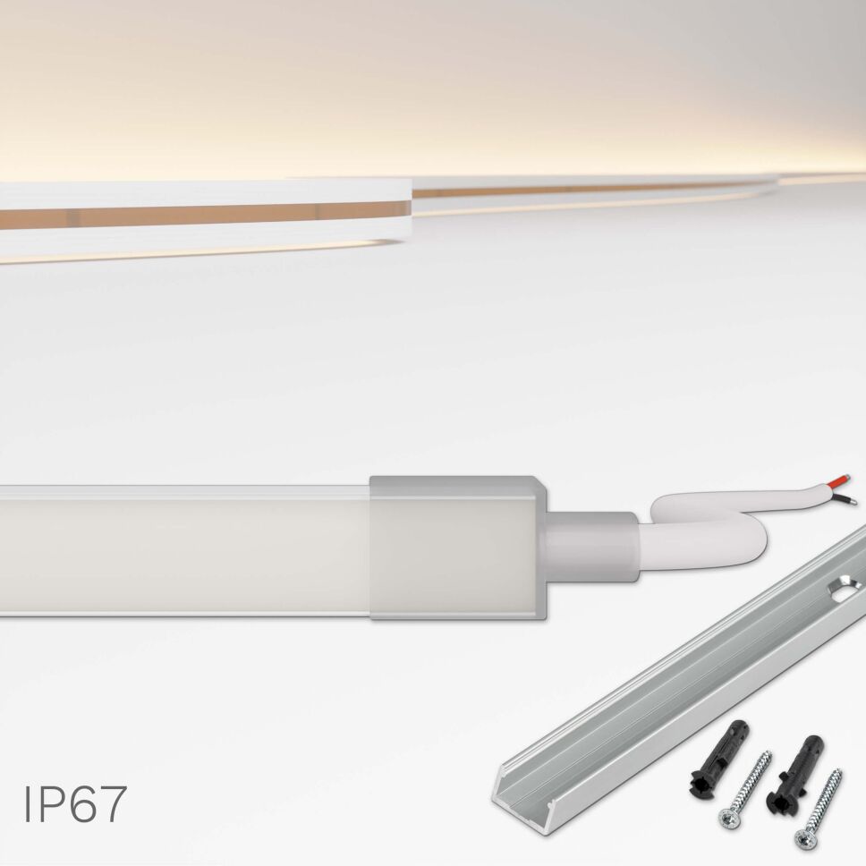 Produktbild vom NEON UP LED Streifen mit nach oben leuchtenden LEDs.
