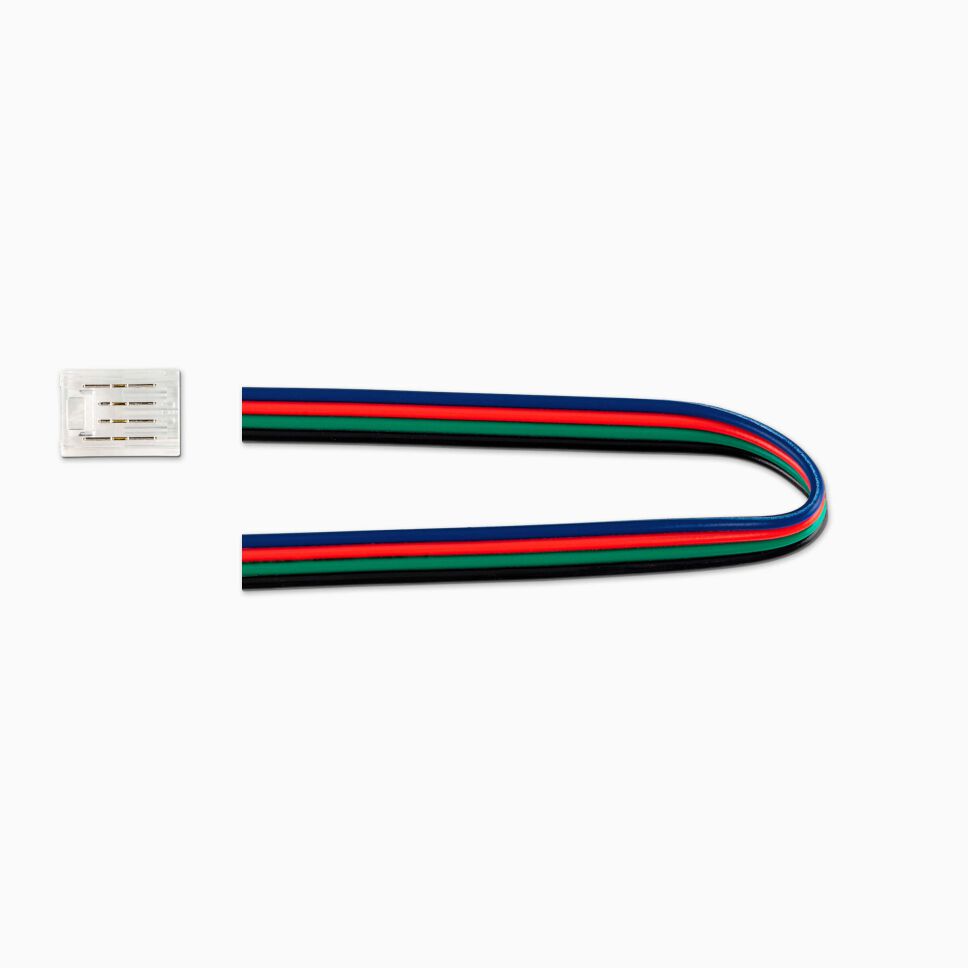 Montageanleitung Verbindung 8mm breiter RGB LED Streifen und Kabel