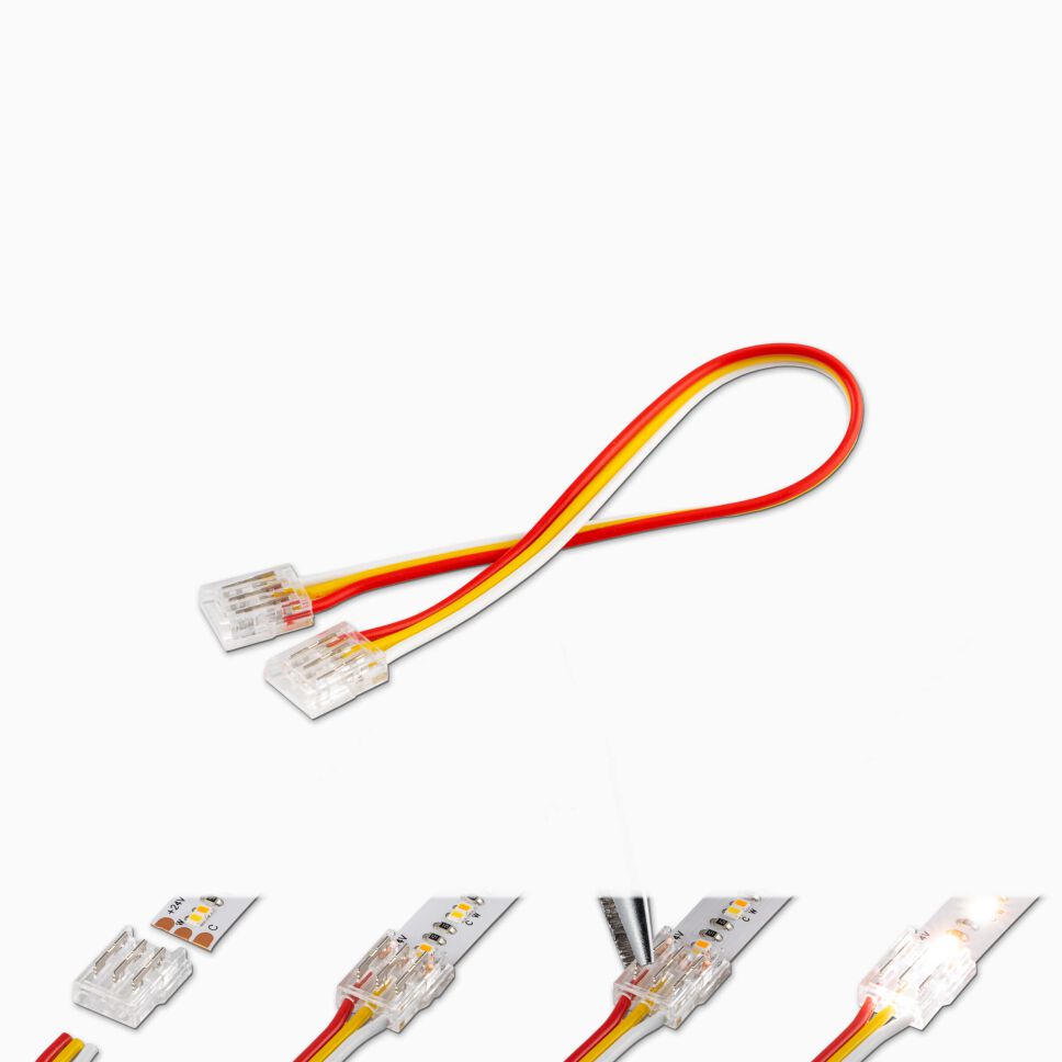 Verbinder von CCT zu CCT mit Kabel für 10mm breite CCT LED Streifen