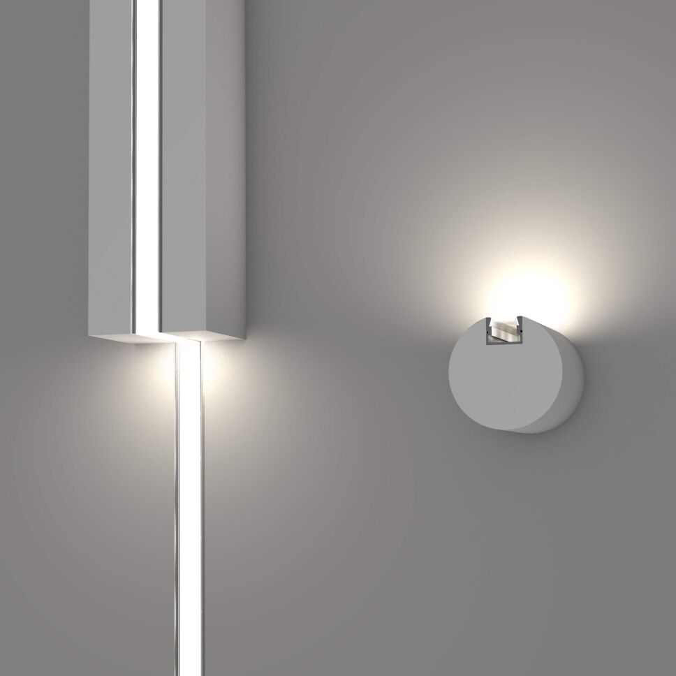 LED Alu Profil SKTP schwarz, 250cm inkl. Abdeckung HS klar
