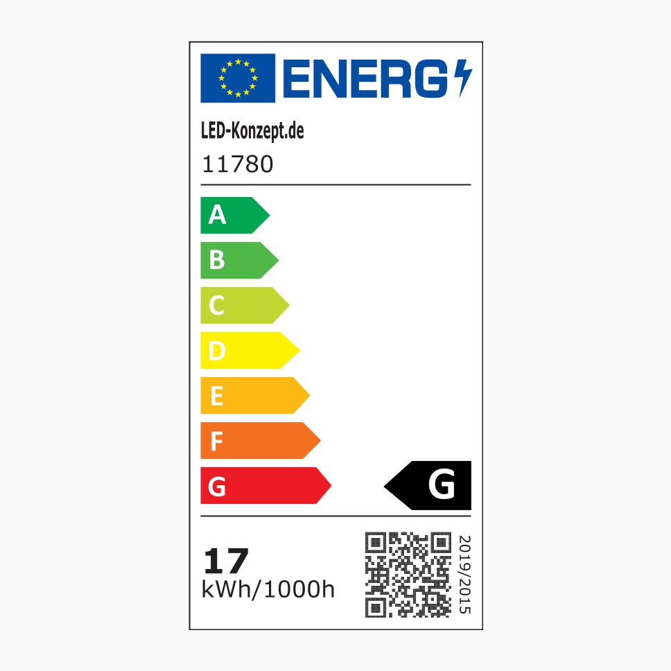 Energieeffizienz-Label vom LED Streifen 11780
