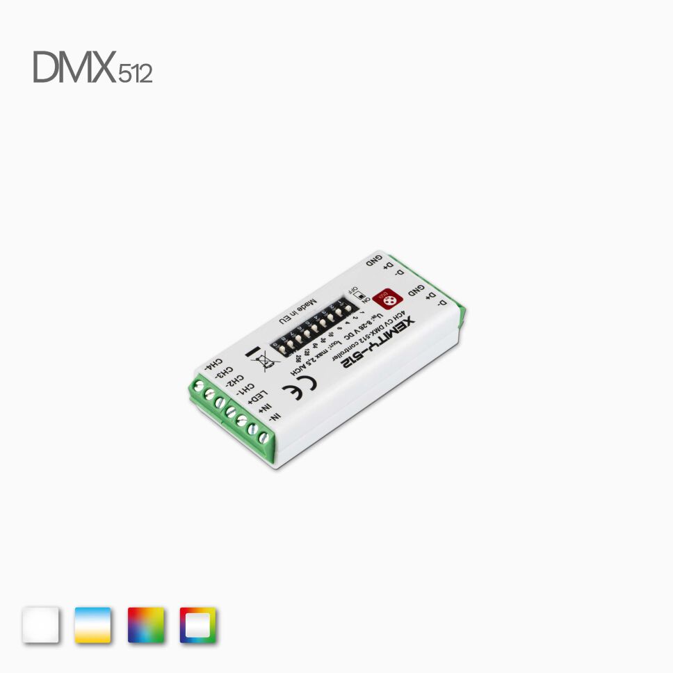 kompakter DMX Controller 4 Kanal
