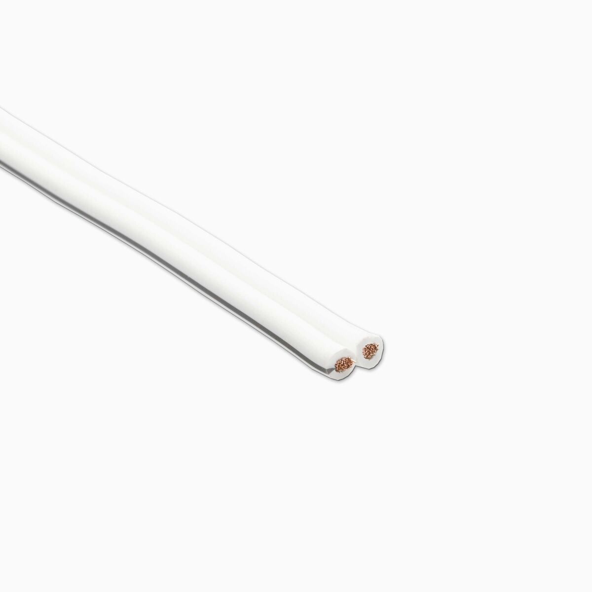 Zwillingslitzen 2 x 1,5mm² weiß zur Stromversorgun, 1,90 €