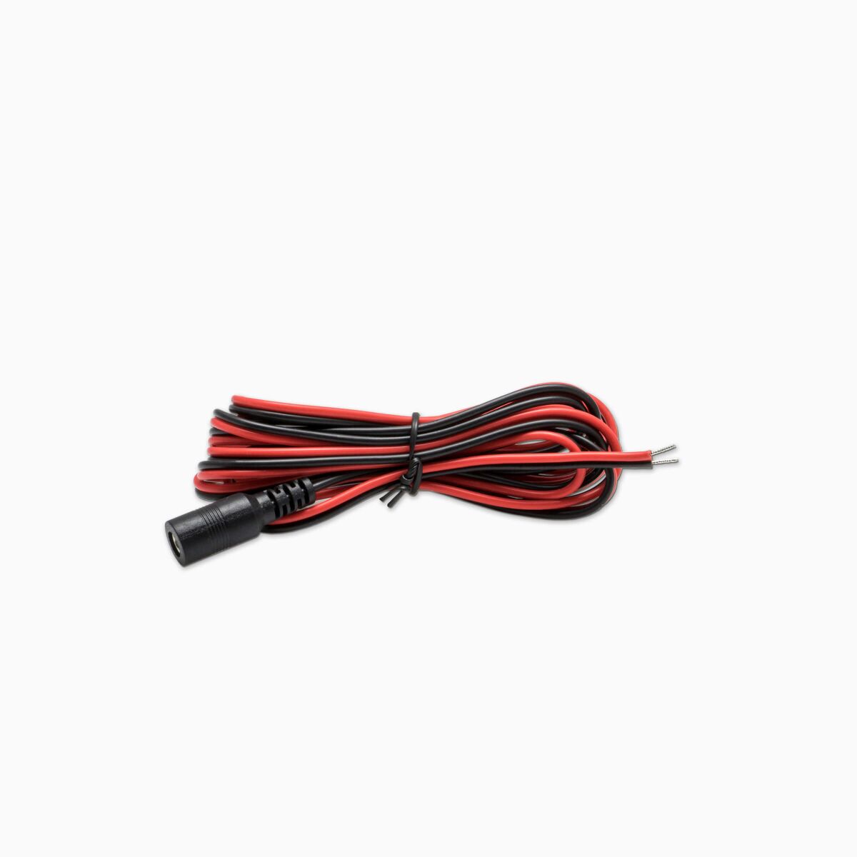 rot-schwarzes Anschlusskabel mit DC-Buchse in 2m, 4,99 €