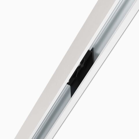 Anwendungsbeispiel vom 180 Grad Verbinder im LED Alu Profil DEEPLINE L, verbaut ist der Verbinder nicht sichtbar