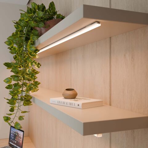 Anwendungsbeispiel: Regalbeleuchtung mit dem LED Alu Profil NEO9