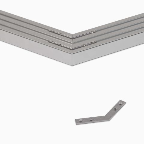 135° Verbinder für LED Alu Deckenprofile wie bspw. BASIC, EKP, MOZEL u.a. Profile