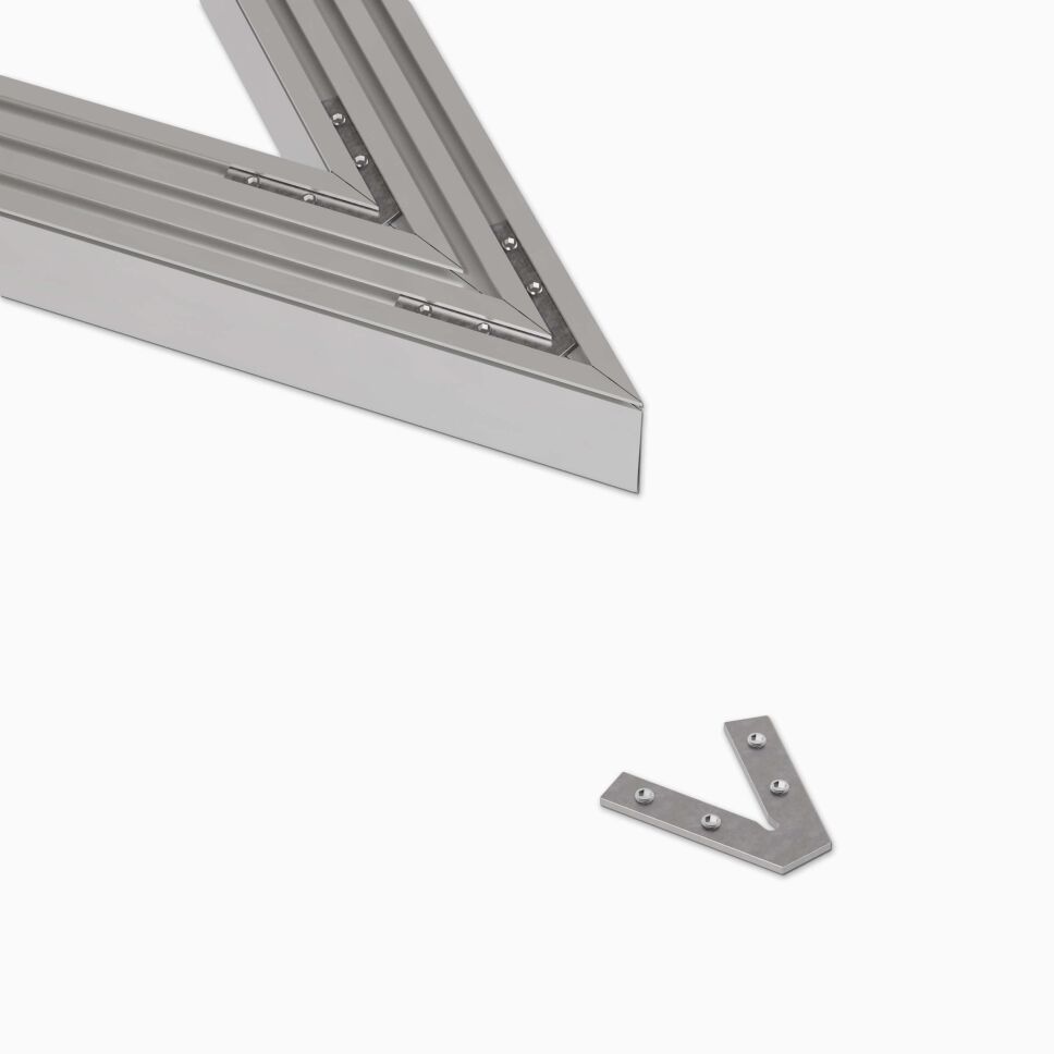 45° Verbinder für LED Alu Deckenprofile wie bspw. BASIC, EKP, MOZEL u.a. Profile