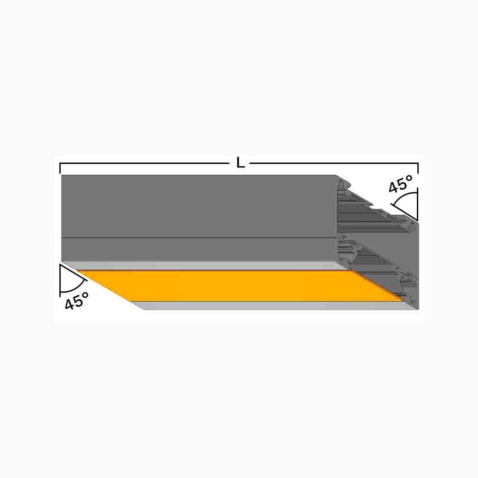 APNT Gehrungsschnitt  -45 | -45