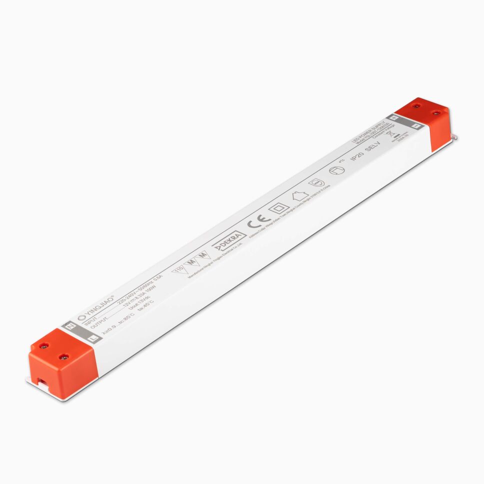 schmales LED Netzteil mit 100W Leistung und Schutzklasse 2