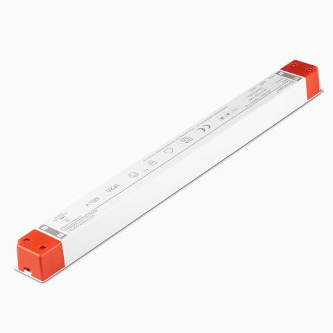 Nahaufnahme der Schraubklemmen sekudärseitig am LED Netzteil YSL150T-200W